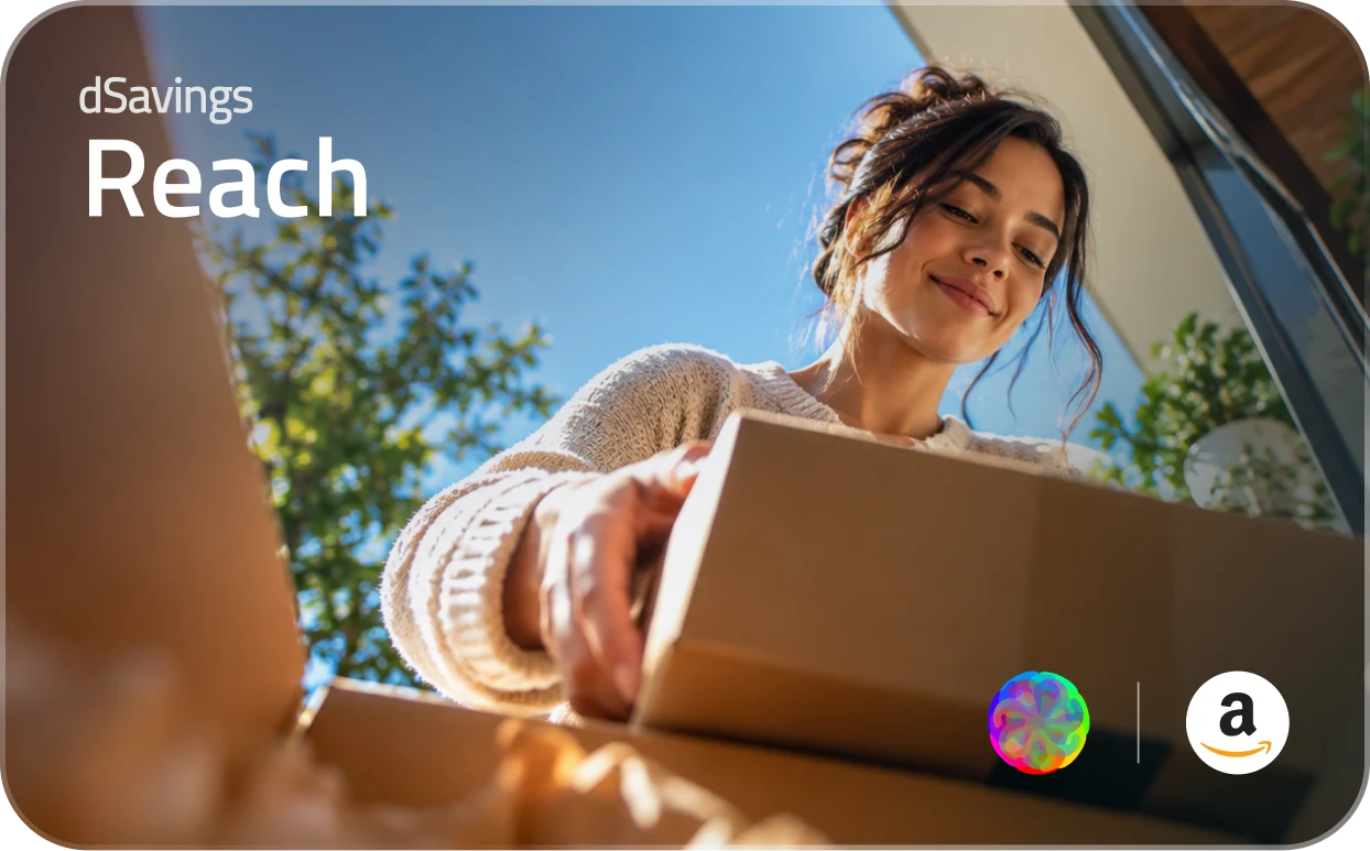 dSavings Reach card with Amazon